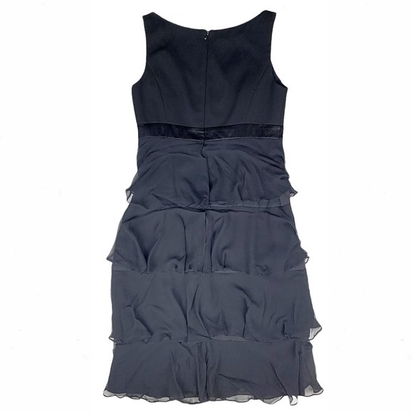 Maggie London Vintage Tiered Ruffle Sheath Dress - Picture 7 of 9